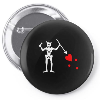 Blackbeard's Flag Pirate Edward Teach Pin-back Button Designed By Mdk Art