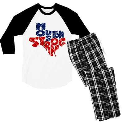 Harvey Worst Storm Men's 3/4 Sleeve Pajama Set Designed By Warning