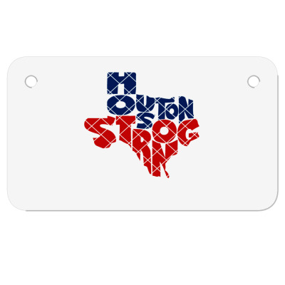 Harvey Worst Storm Motorcycle License Plate Designed By Warning