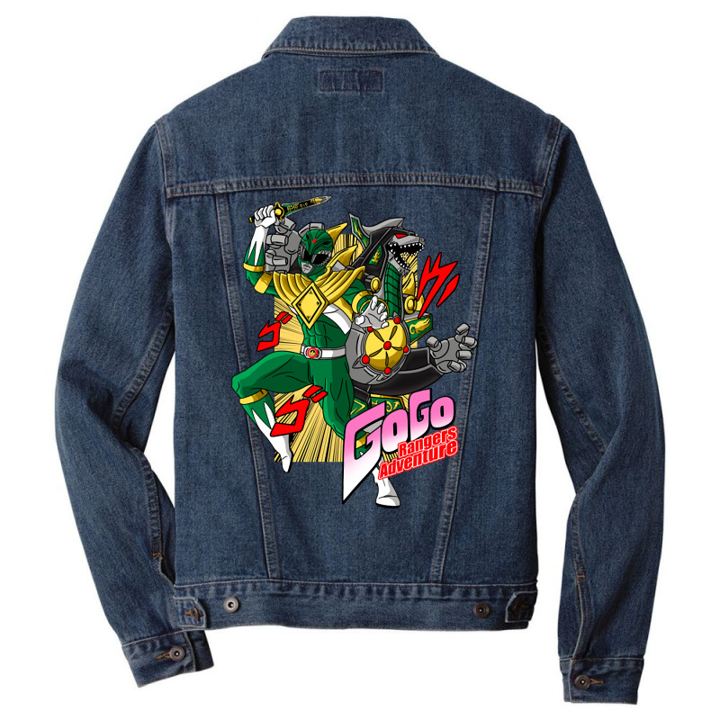 Hot Trend Go Go Rangers Adventure (green) Men Denim Jacket | Artistshot