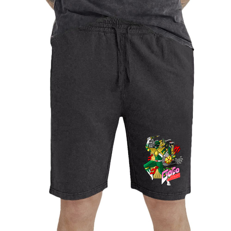 Hot Trend Go Go Rangers Adventure (green) Vintage Short | Artistshot