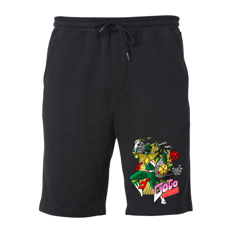 Hot Trend Go Go Rangers Adventure (green) Fleece Short | Artistshot