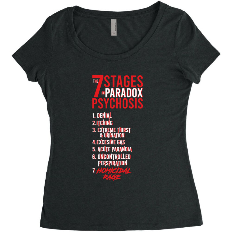 Umbrella Academy 2 The 7 Stages In Paradox Psychosis Black Classic Women's Triblend Scoop T-shirt by LindaMarisa | Artistshot