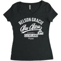 Relson Gracie Varsity Style Jiu Jitsu Pullover Hoodie Women's Triblend Scoop T-shirt | Artistshot