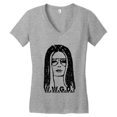 Women Design Women's V-neck T-shirt Designed By Warning