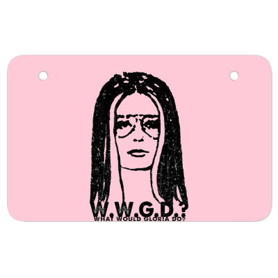 Women Design Atv License Plate Designed By Warning