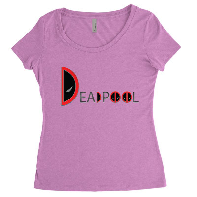 Pool Superhero Comic Women's Triblend Scoop T-shirt Designed By Warning