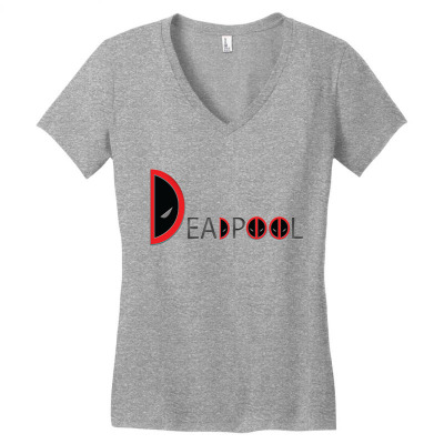 Pool Superhero Comic Women's V-neck T-shirt Designed By Warning