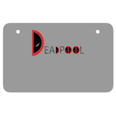 Pool Superhero Comic Atv License Plate Designed By Warning