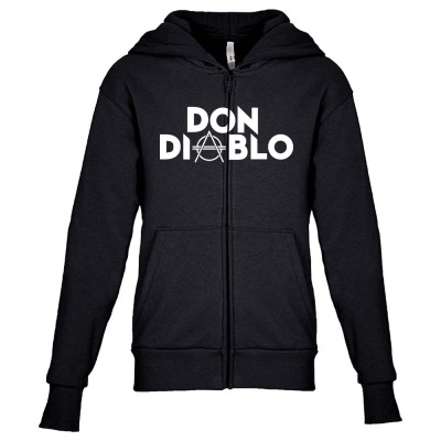 Music By Don Diablo Youth Zipper Hoodie Designed By Warning