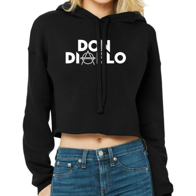 Music By Don Diablo Cropped Hoodie Designed By Warning