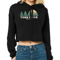 Trending Toms River Nj Vintage Throwback Retro 70s Cropped Hoodie | Artistshot