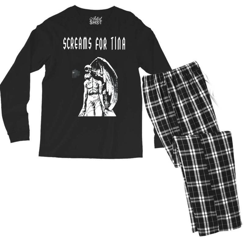 Screams For Tina Men's Long Sleeve Pajama Set | Artistshot