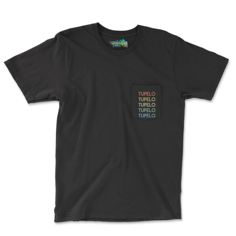 Limited Edition Tupelo Mississippi Vintage Pride State Ms Retro 70s Pocket T-shirt | Artistshot