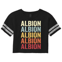 Albion Illinois Albion Il Retro Vintage Text T Shirt Scorecard Crop Tee | Artistshot