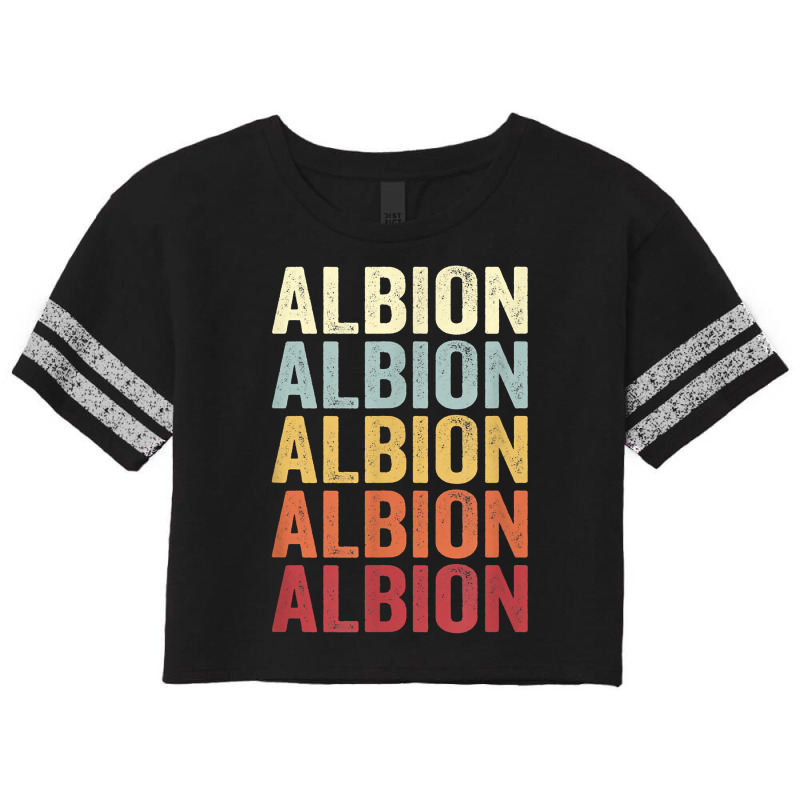 Albion Illinois Albion Il Retro Vintage Text T Shirt Scorecard Crop Tee by brict6eguo | Artistshot