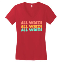 All Write All Write All Write Novel Writer T Shirt Women's V-neck T-shirt | Artistshot