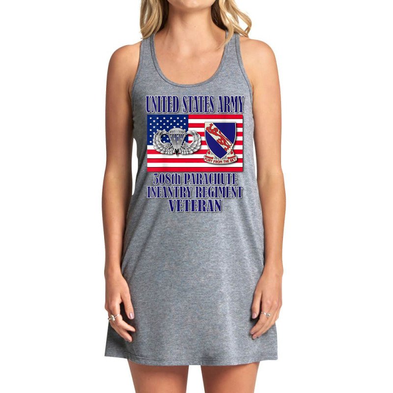 508th Parachute Infantry Regiment Veteran (back Design) T Shirt Tank Dress by kaykemyjoa | Artistshot