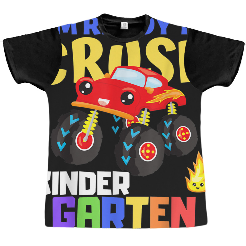 Kindergarten Monster Truck Back To School Class Boys Gift Graphic T-shirt | Artistshot