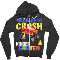 Kindergarten Monster Truck Back To School Class Boys Gift Zipper Hoodie | Artistshot