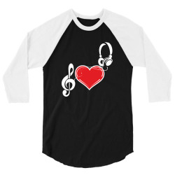 Love music 3/4 Sleeve Shirt | Artistshot