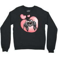 Cute Jumping Spider Love, Regal Spooner, Arachnid Valentines Pullover Crewneck Sweatshirt | Artistshot