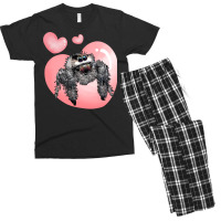 Cute Jumping Spider Love, Regal Spooner, Arachnid Valentines Pullover Men's T-shirt Pajama Set | Artistshot