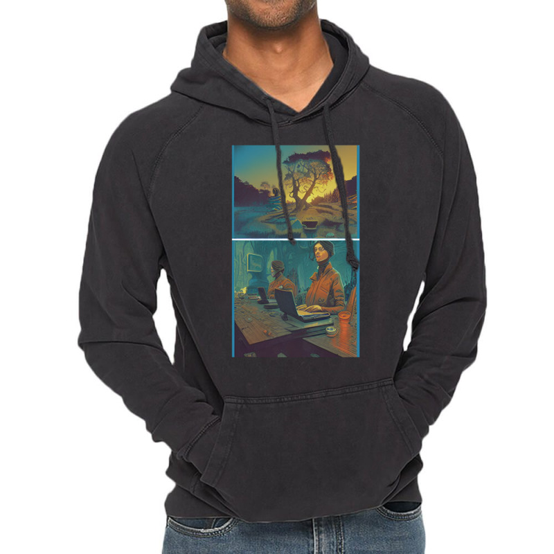 Oppenheim Group - Art Made By Ai Vintage Hoodie | Artistshot