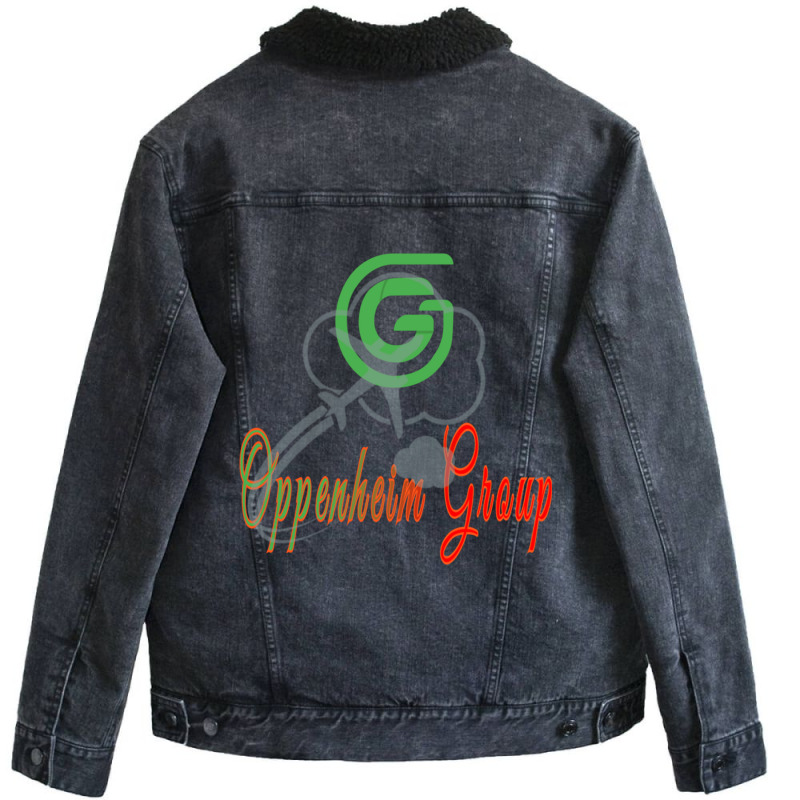 Oppenheim Group - The Design Is Oppenheim Jason Real Estate Art Unisex Sherpa-lined Denim Jacket | Artistshot