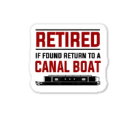 Canal Boat Idea For Women & Uk Narrowboat Retirement T Shirt Sticker | Artistshot