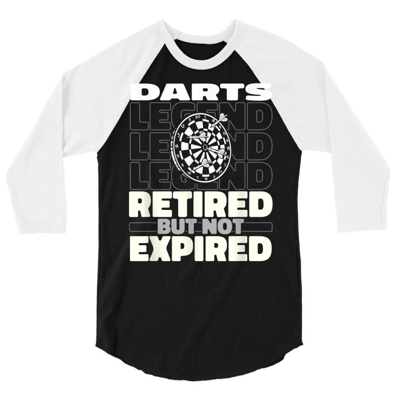 Darts Retired Dartboard   Arrow Darting T Shirt 3/4 Sleeve Shirt by araceliphexy | Artistshot