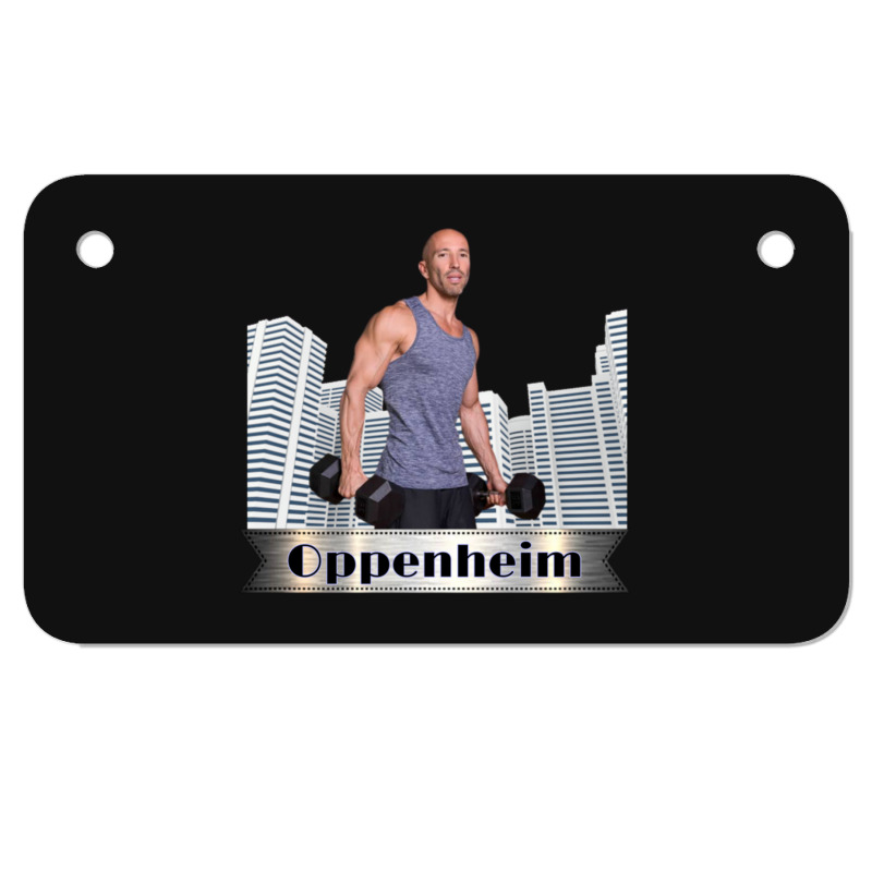 Oppenheim. Motorcycle License Plate | Artistshot