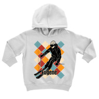 Eugene Skiing Slopes Vintage Skier Name T Shirt Toddler Hoodie | Artistshot