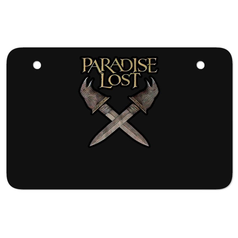 Crossed Swords Atv License Plate | Artistshot