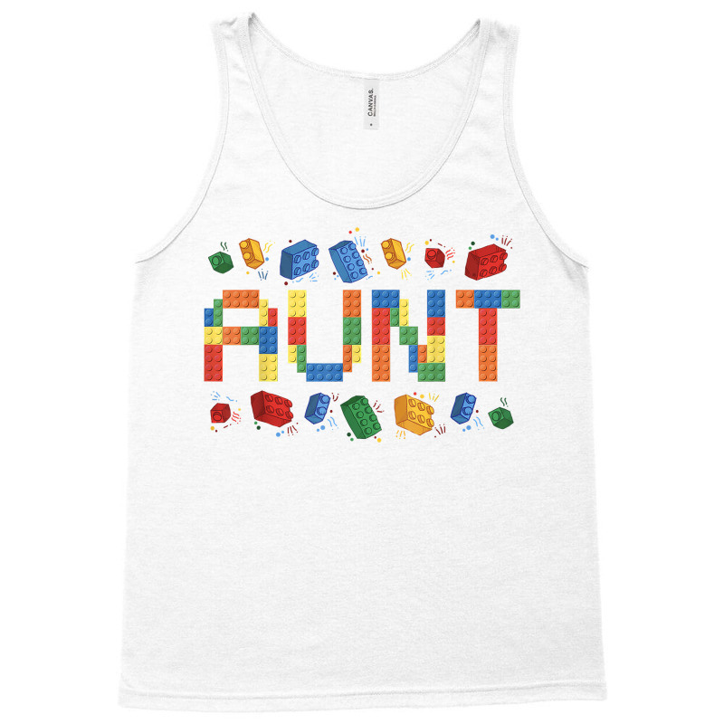 Brick Builder Blocks Aunt Master Builder Gift For Women T Shirt Tank Top | Artistshot