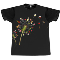 Wine Dandelion For Happiness - Dandelion For Liquor Wine Graphic T-shirt | Artistshot