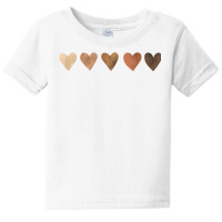 Diversity Heart Skin Tones Black Pride Melanin Kindness Gift T Shirt Baby Tee | Artistshot