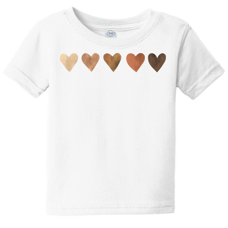 Diversity Heart Skin Tones Black Pride Melanin Kindness Gift T Shirt Baby Tee | Artistshot