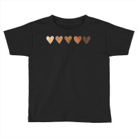 Diversity Heart Skin Tones Black Pride Melanin Kindness Gift T Shirt Toddler T-shirt | Artistshot