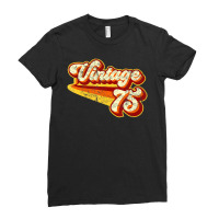 Hot Trend Vintage 1975 Distressed Ladies Fitted T-shirt | Artistshot