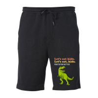 Let's Eat Kids Punctuation Matters T-rex Funny Grammar Fleece Short | Artistshot