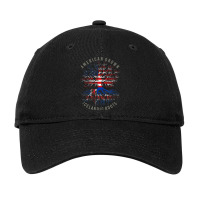 American Grown Icelandic Roots Usa Albania Flag Heritage Adjustable Cap | Artistshot