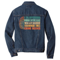 Forensic Science Investigator   Crime Scene Coroner Funny T Shirt Men Denim Jacket | Artistshot