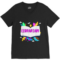 Librarian Appreciation Book Lover Bookworm Reading Gift V-neck Tee | Artistshot