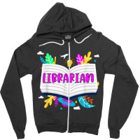 Librarian Appreciation Book Lover Bookworm Reading Gift Zipper Hoodie | Artistshot