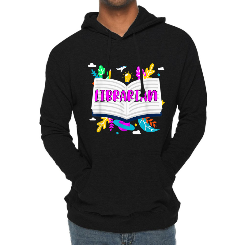 Librarian Appreciation Book Lover Bookworm Reading Gift Lightweight Hoodie | Artistshot