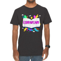 Librarian Appreciation Book Lover Bookworm Reading Gift Vintage T-shirt | Artistshot