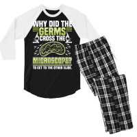 Funny Biologist Scientist Science Student   Teacher Biology T Shirt Men's 3/4 Sleeve Pajama Set | Artistshot