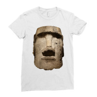 Easter Island Moai Statue Monolith World Mystery Long Sleeve T Shirt Ladies Fitted T-shirt | Artistshot