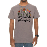 Cultivando Bilingues Dual Language Crew Bilingual Teacher T Shirt Vintage T-shirt | Artistshot